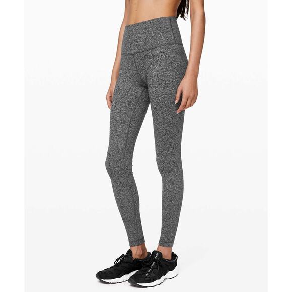 Lululemon Pants - Lululemon Wunder Under High-Rise Tight 28"- Size 6- Heathered Black